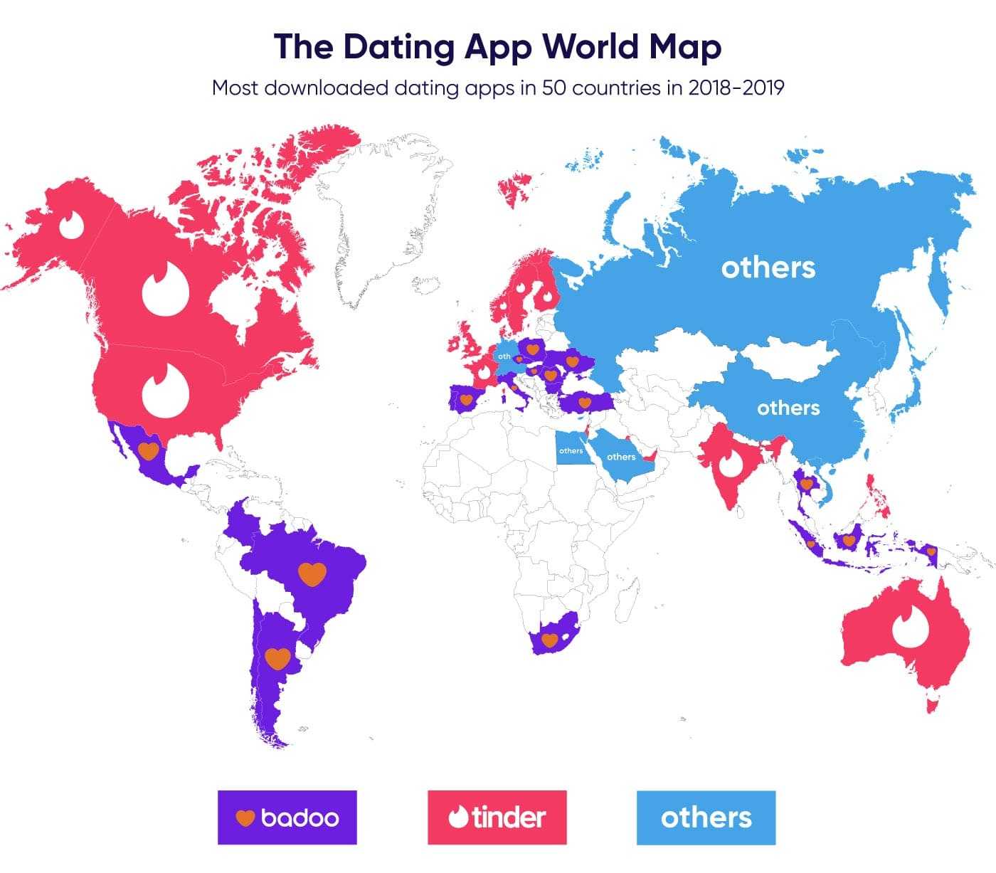 Most popular dating. Dating Map. Dating apps for Country.