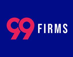 99Firms logo on blue field