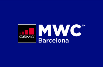 Small MWC logo on a blue hue