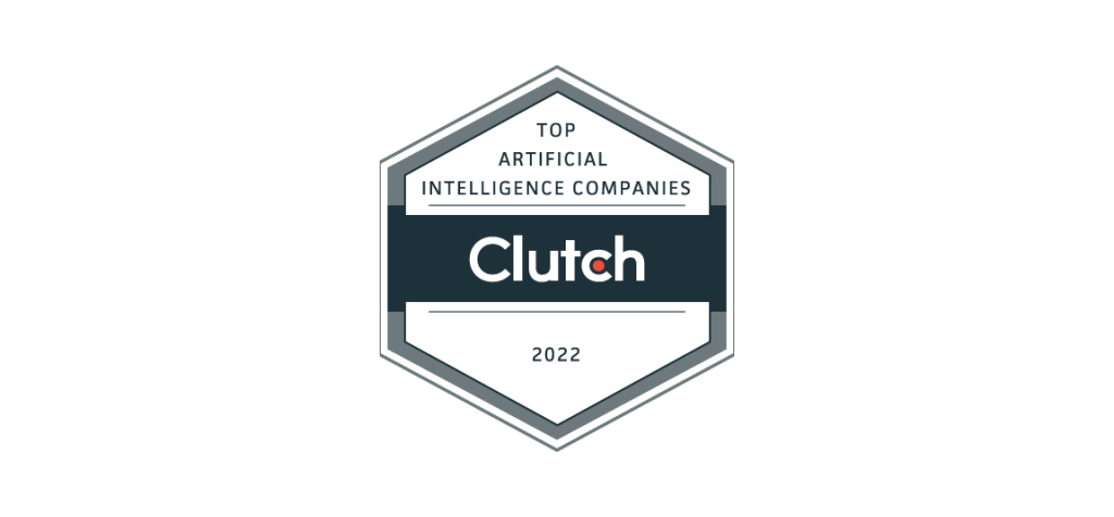 Clutch top AI companies badge