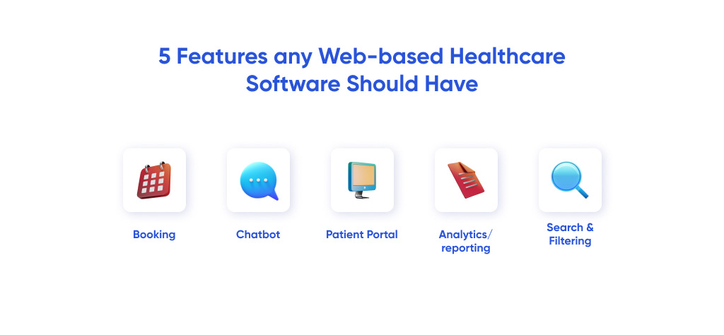 5 essential healthcare software features