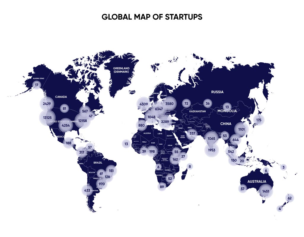 Map of startups 2020
