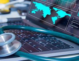 Data mining in healthcare on monitor