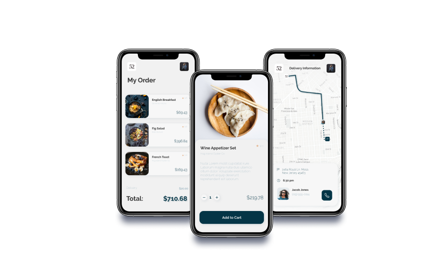 View a restaurant reservations cross platform mobile application