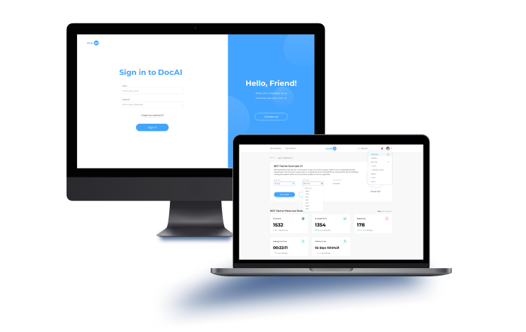 View an interface of document parser