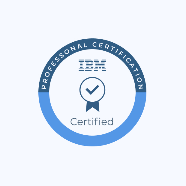 IBM certification badge