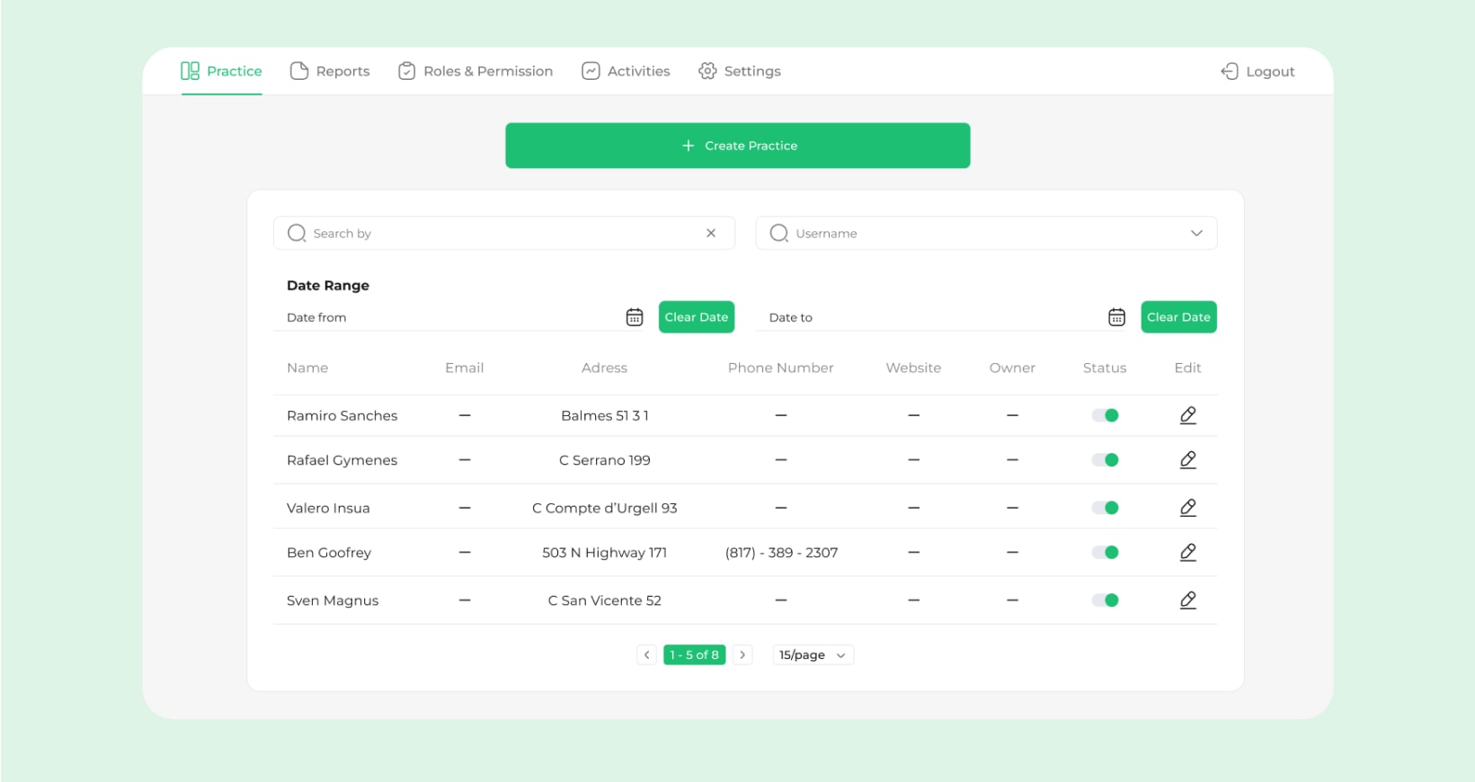 Web app interface for hormone dosage calculation Hormonal dosage calculation system interface